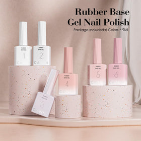 CANNI rubber base gel pure white swatch for clean French style.