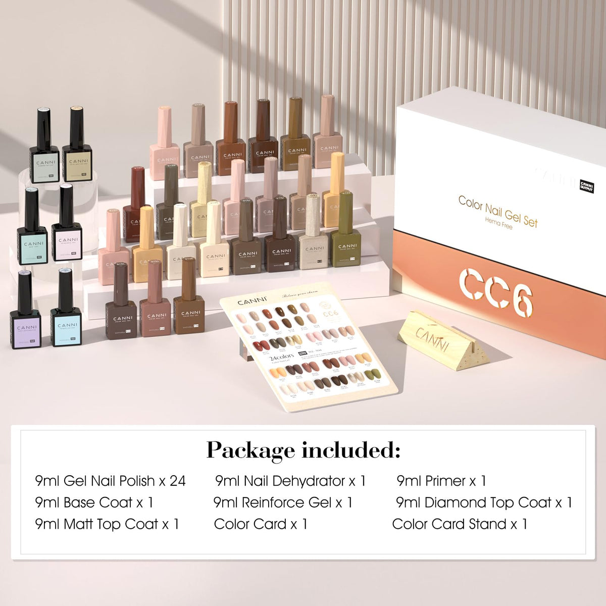 CANNI at-home manicure with salon-quality glossy finish