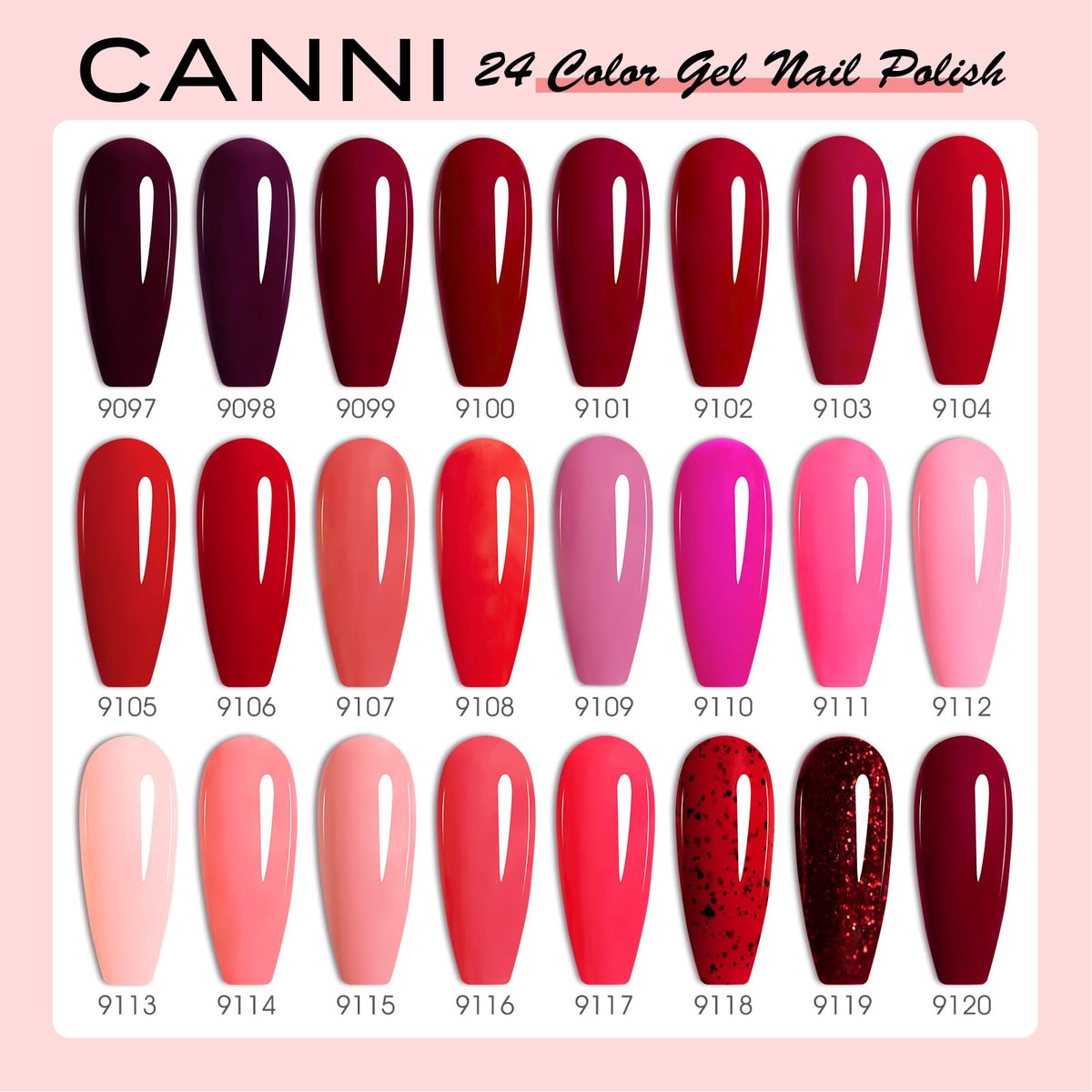 CANNI gel polish kit delivering salon-quality results at home with glossy finish.