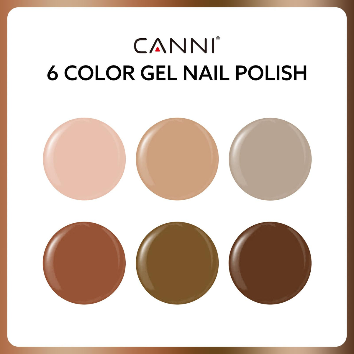 CANNI unique 3D crystal label bottle design helps preview color precisely.