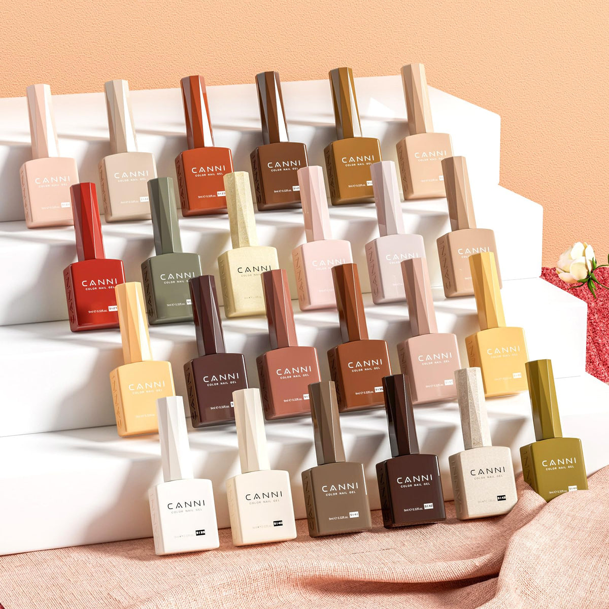 CANNI color bottles showcase accurate shade selection and design