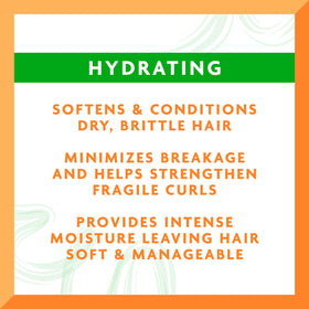 Cantu Avocado Hydrating Leave-In Cream jar closeup shows rich formula for dry hair