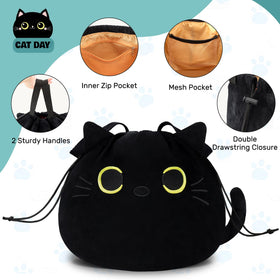 Cantustime Large-Capacity Travel Toiletry Bag in black for tidy packing.