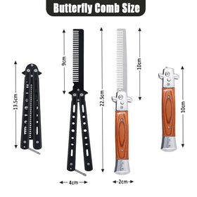 Canumer stainless steel butterfly comb with sleek design and rust resistance for long-lasting styling