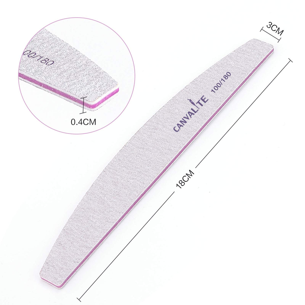 Canvalite double-sided emery board for natural and artificial nails