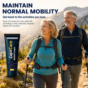 Capacare Neuropathy Relief Cream packaging on shelf for easy purchase