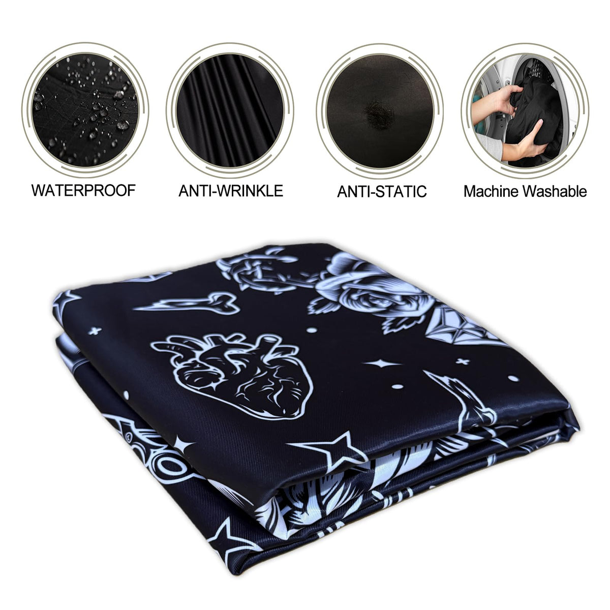 CapeshionPro barber cape with adjustable snap closures for a secure fit