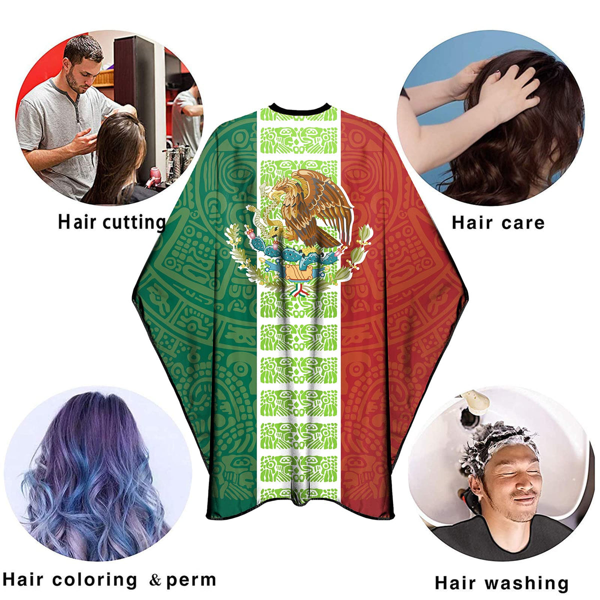 CapeshionPro cape ideal for dyeing and perming without hair clinging.