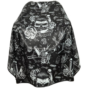 CapeshionPro barber cape with full-coverage design protects clothing during cuts