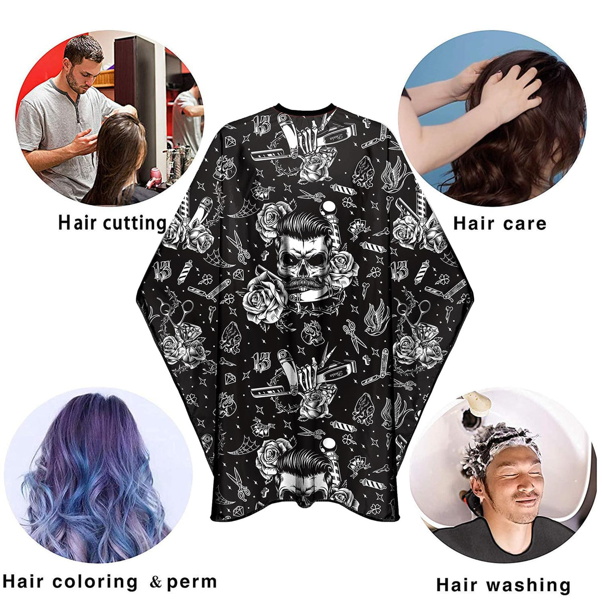 CapeshionPro barber cape is machine washable and quick-drying