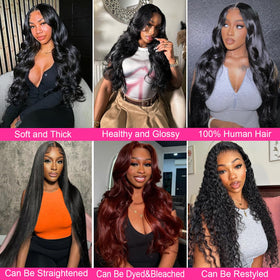 Caplina 22-inch bundles with aligned cuticle for smooth styling.