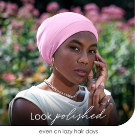 CAPLORD night cap for locs protects twists and reduces frizz during sleep.