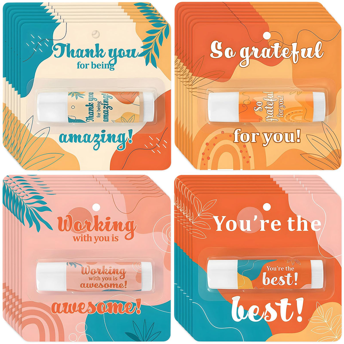 Capoda 28-piece lip balm set packaging for gifts and appreciation