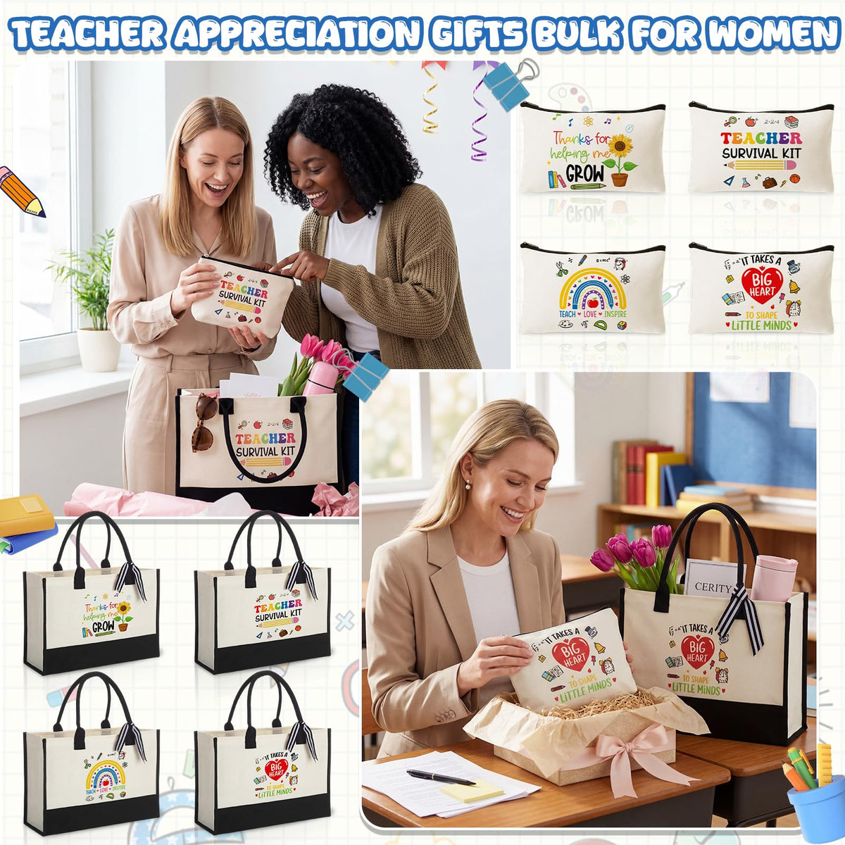 Capoda versatile teacher gift set suited for shopping and travel