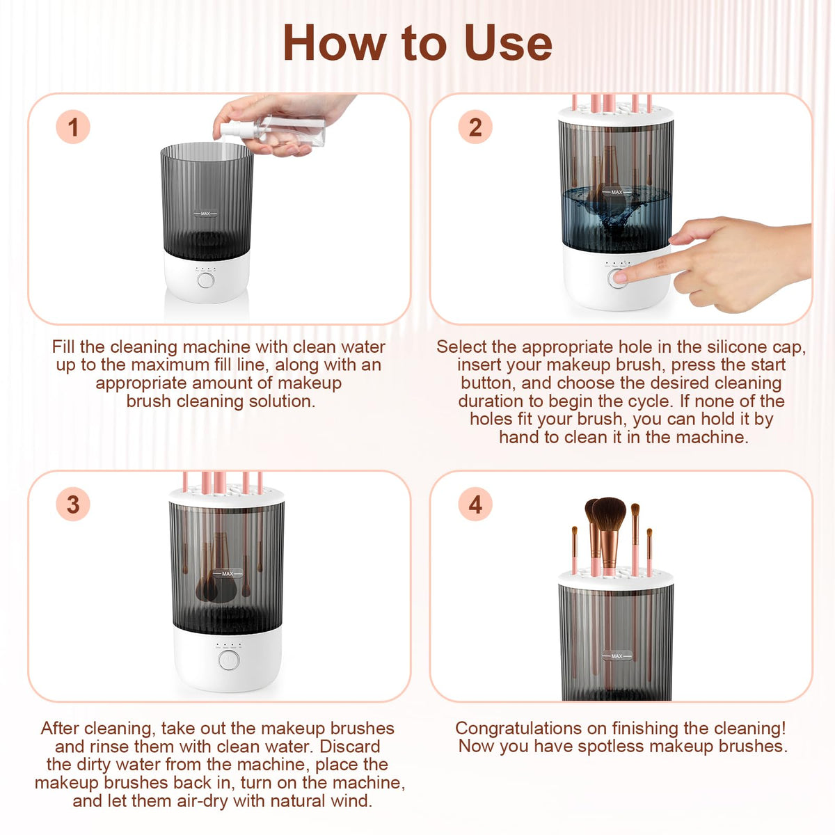 Capot 1800mAh rechargeable battery keeps cleaning cordless while traveling.
