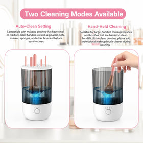 Capot travel-friendly design fits on vanity or in a bag for on-the-go use.