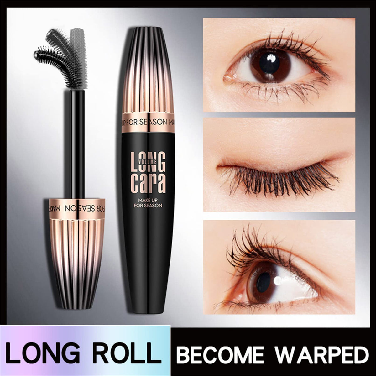 Cappuvini My Amazing Lashes Mascara applied lashes with dramatic definition.
