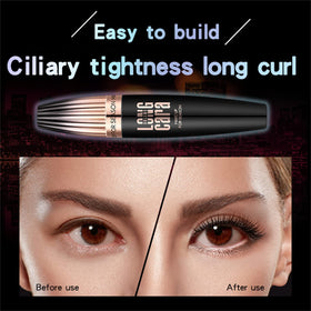 Cappuvini waterproof smudge-proof test showing lasting wear on lashes.