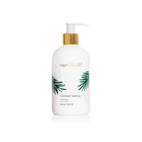 Capri Blue Flora Edit hand wash bottle front showing chic design and moisturizing formula