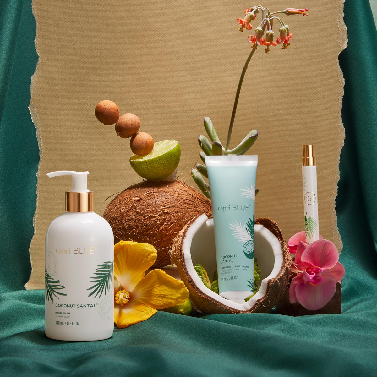 Capri Blue Flora Edit creamy lather demonstrates luxurious hand cleansing