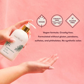 Capri Blue Flora Edit pump cap shot showcases easy, mess-free dispensing