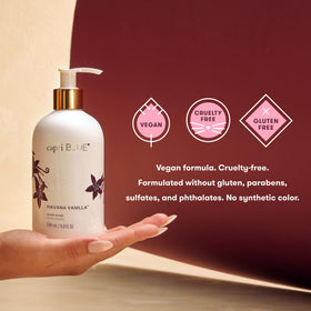 Capri Blue glycerin-infused formula provides softer hands after washing