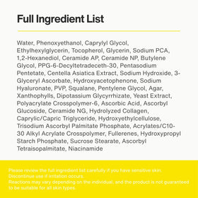 Capsule Serum packaging label note highlighting shipping details