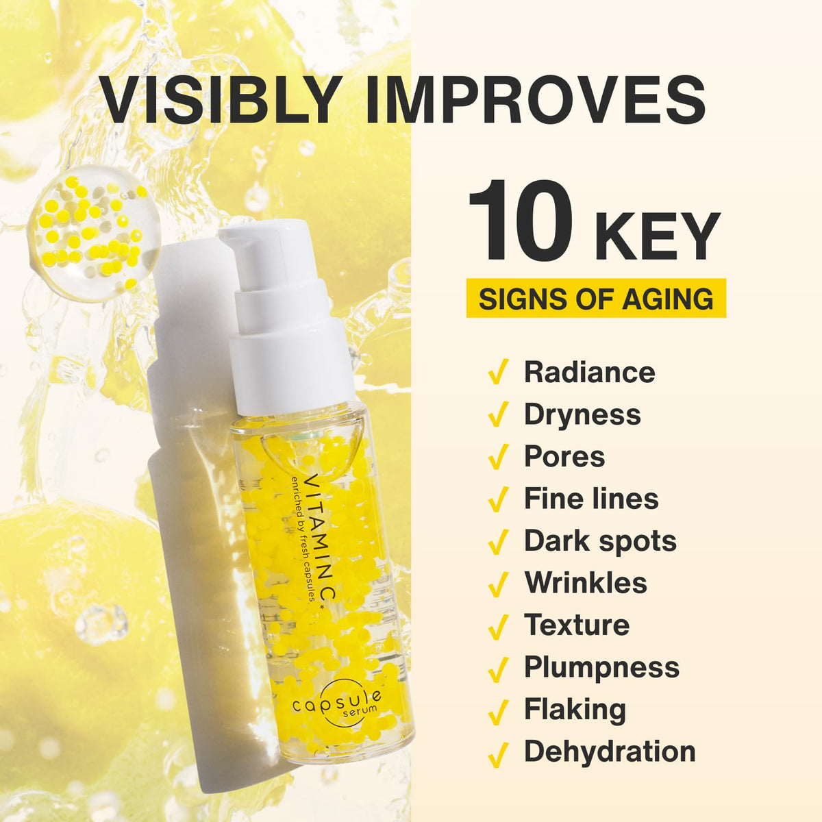 Capsule Serum niacinamide fullerene blend for balanced skin tone