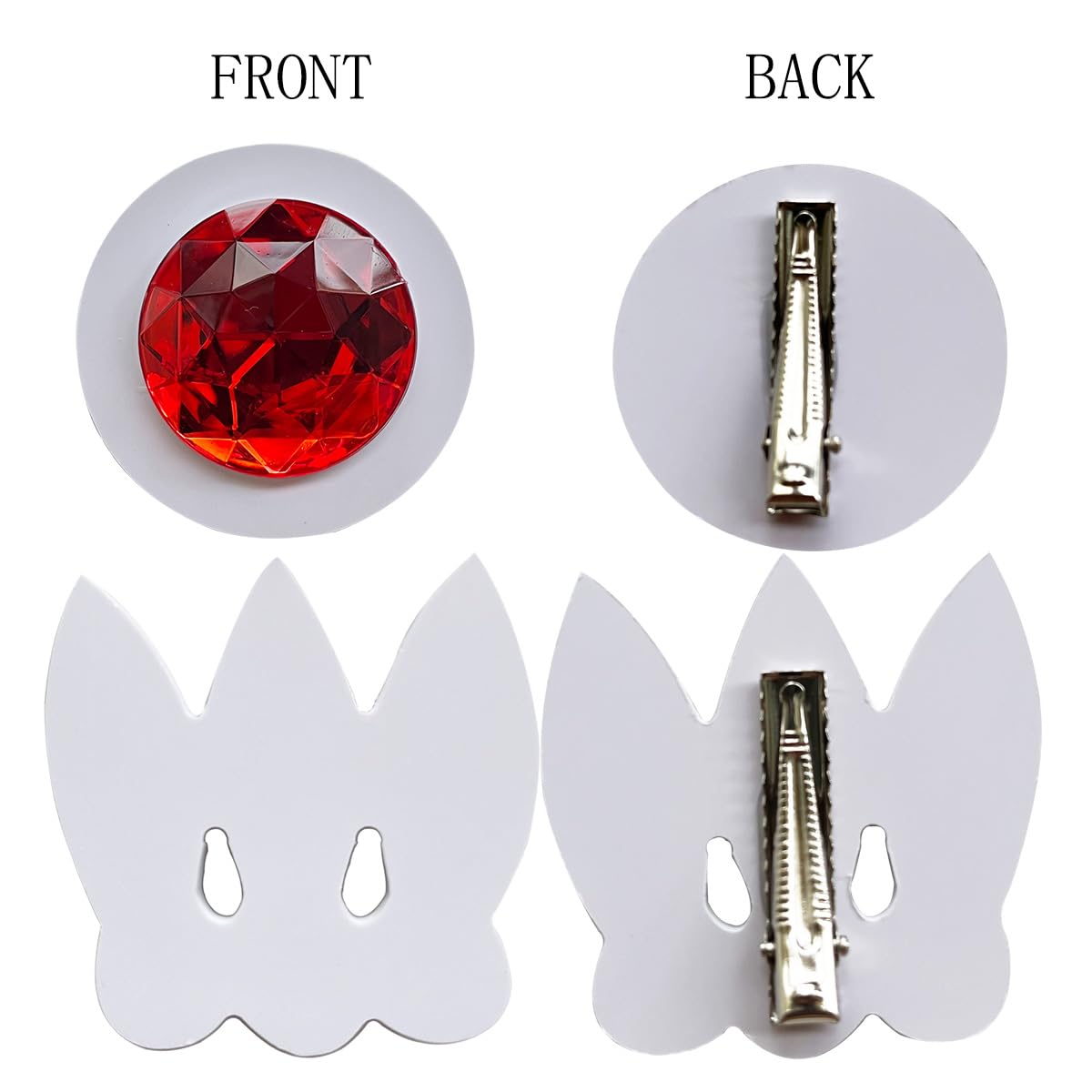 CAPXXINN Moon Hair Clip flatlay highlighting lightweight design and sparkle