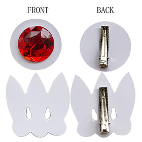 CAPXXINN Moon Hair Clip flatlay highlighting lightweight design and sparkle