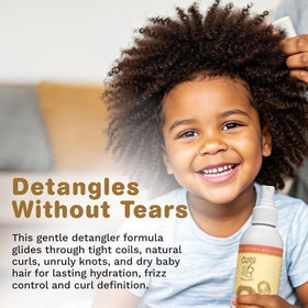 Label highlights jojoba and almond oils for smoother styling with CARA B Naturally.