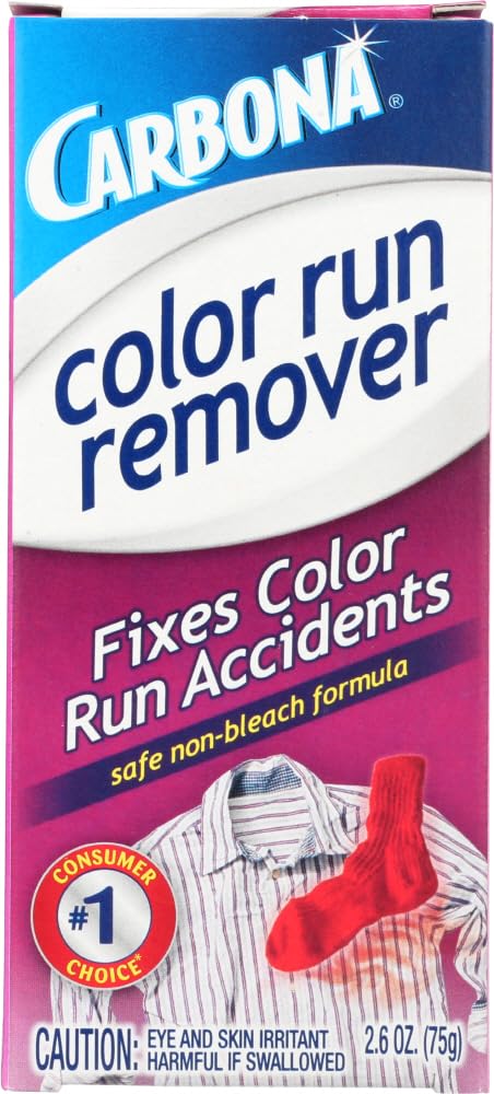 Carbona Color Run Remover bottle-pour demonstrates easy application for treating dye transfer