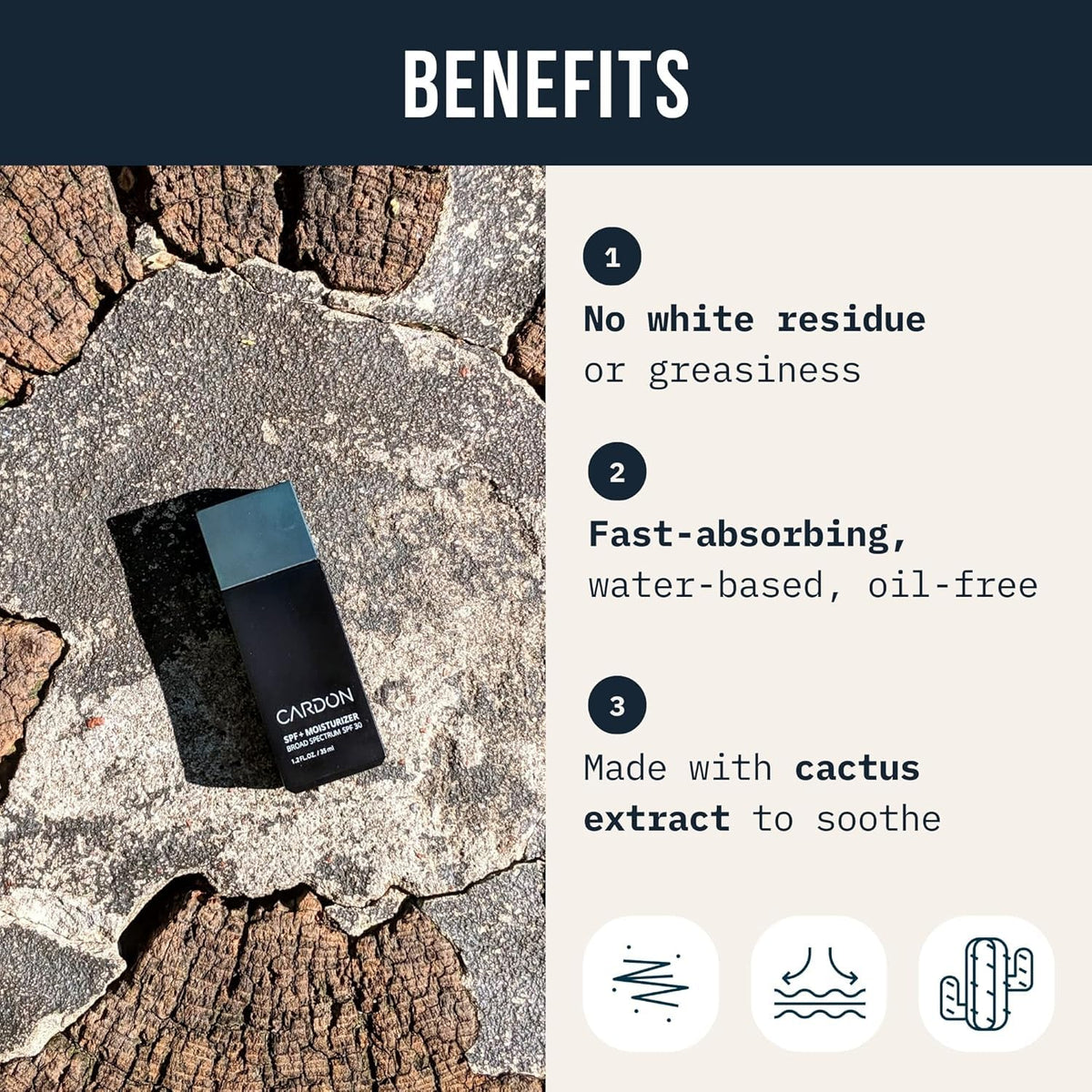 Cardon brand box packaging suggesting a premium daily skincare routine