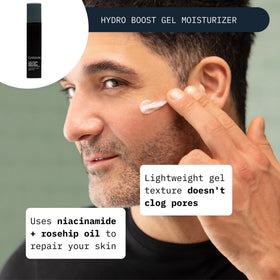 Hydro Boost Gel Moisturizer texture close-up, lightweight daytime hydration