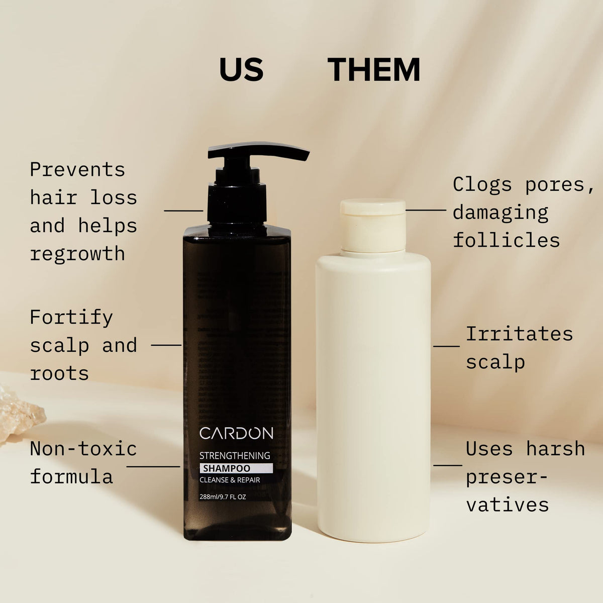 Cardon Hair Growth Set routine step two image for conditioning and styling.