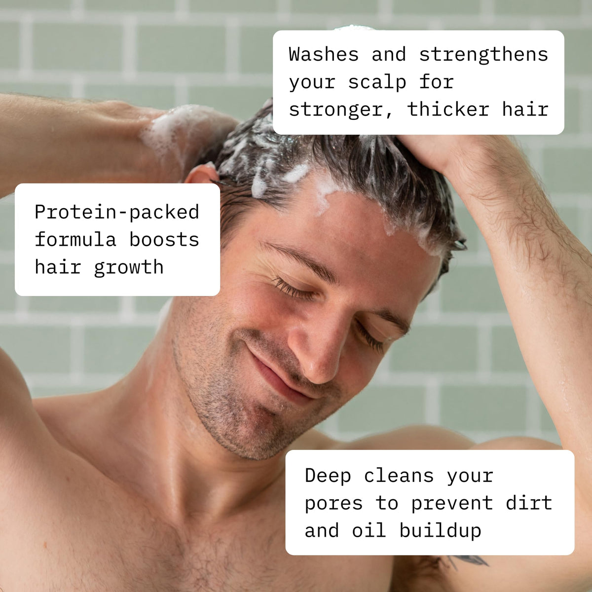 Cardon Hair Growth Shampoo foam-dispense action ready for a cleanse.