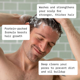 Cardon Hair Growth Shampoo foam-dispense action ready for a cleanse.
