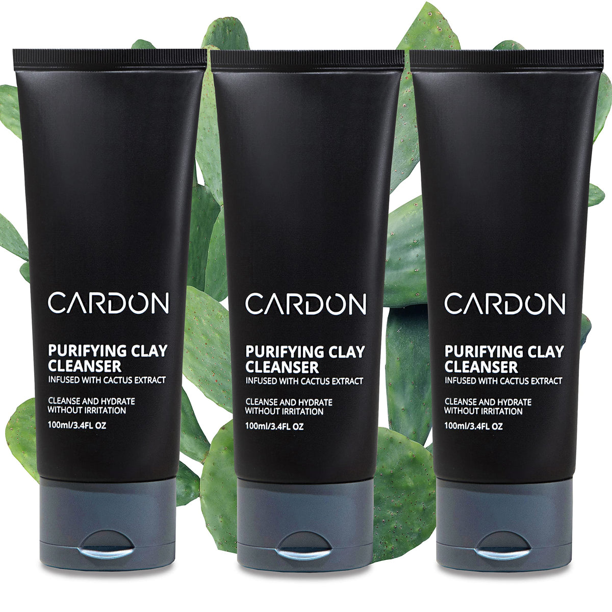 Cardon men's deep pore cleansing bottle front with oil-control formula