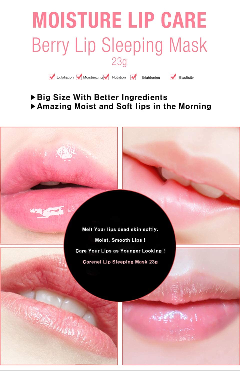 CARE:NEL Lip Mask spatula included for easy application