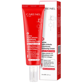 CARE:NEL Whitening Cream bottle front view for an even, radiant skin tone.