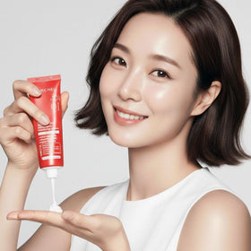 CARE:NEL Whitening Cream texture swatch demonstrates quick absorption and brightening potential.