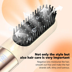CARER Go Brush Pro 2026 anti-scald teeth promote safe styling at home or travel.