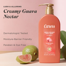 Caress floral-heart visual spotlights iris, peony and lotus for a sophisticated scent profile.