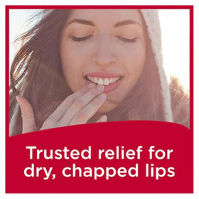Carmex Cherry-flavor lip-balm-on-the-go offers portable lip care.