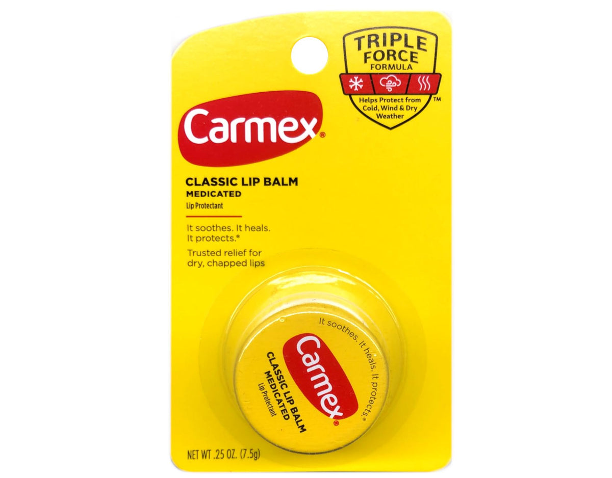 Carmex Classic Lip Balm Medicated 0.25 oz pack of 12 soothing dry lips on the go.