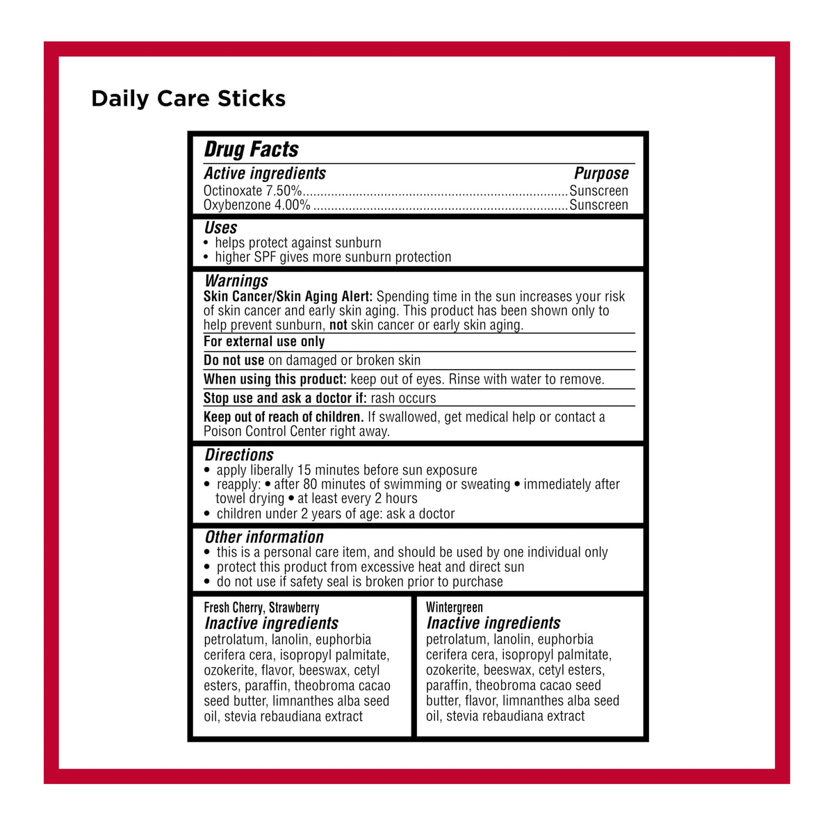 Carmex Daily Care SPF 15 strawberry lip balm stick keeps lips nourished during travel