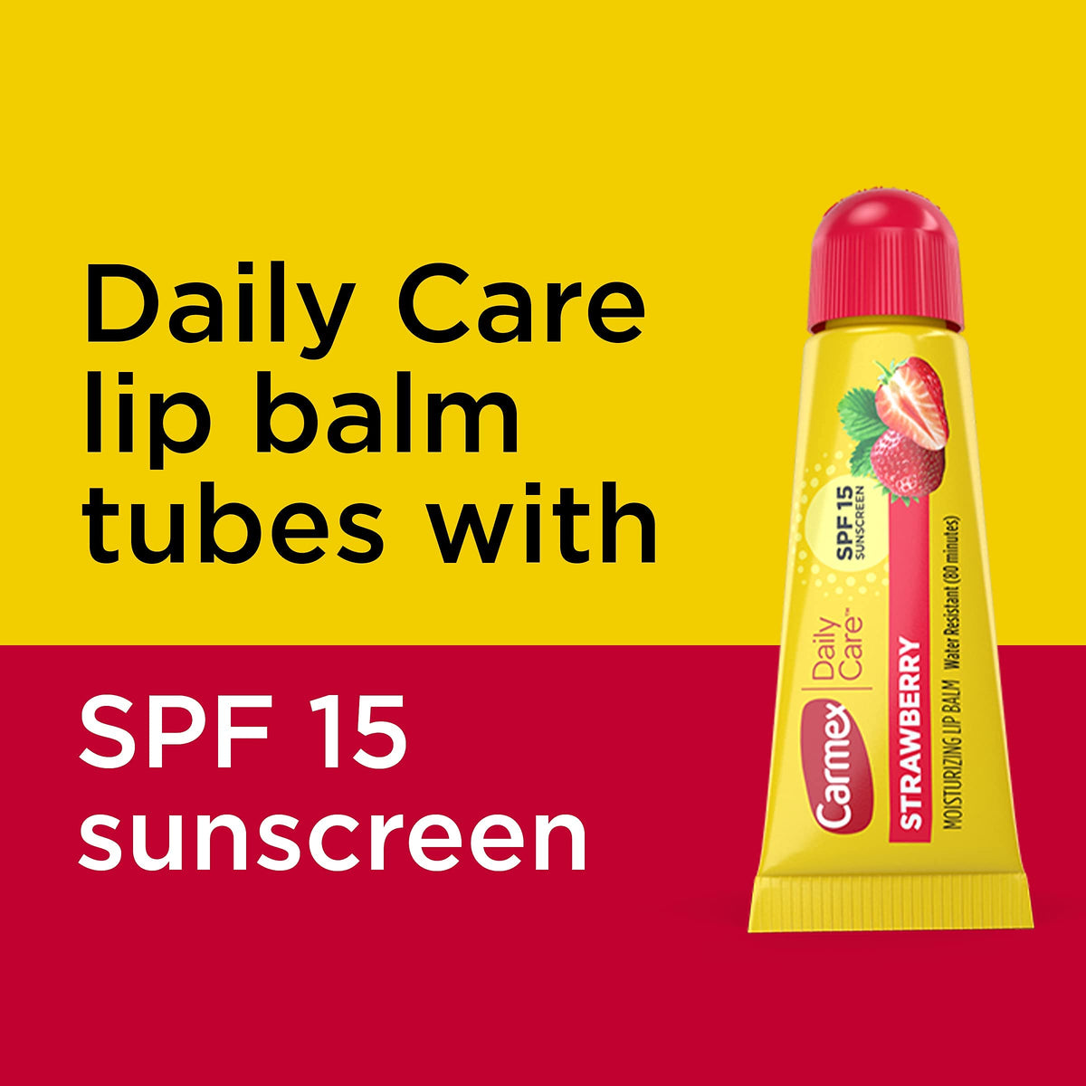 Easy-to-apply SPF 15 lip balm for outdoor workouts and sunny days.