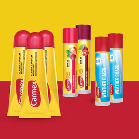 Carmex Daily Care SPF15 Strawberry stick for everyday lip protection outdoors.