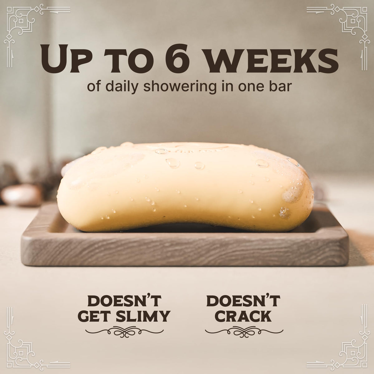 Carolina Castile Soap Cocoa Butter Nourishing Bar supports soft, smooth skin.