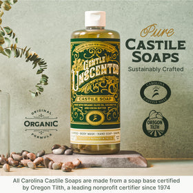 Carolina Castile Soap made-in-USA label emphasizes domestic manufacturing
